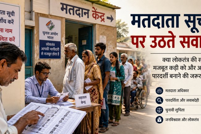मतदाता सूची पर उठते सवाल: क्या लोकतंत्र की सबसे मजबूत कड़ी को और अधिक पारदर्शी बनाने का समय आ गया है?