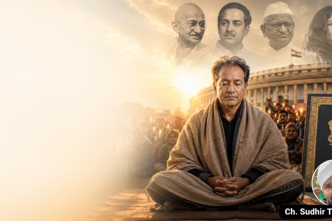 सोनम वांगचुक का आमरण अनशन: क्या लोकतंत्र में भूख हड़ताल आज भी सत्ता की अंतरात्मा को जगा सकती है?