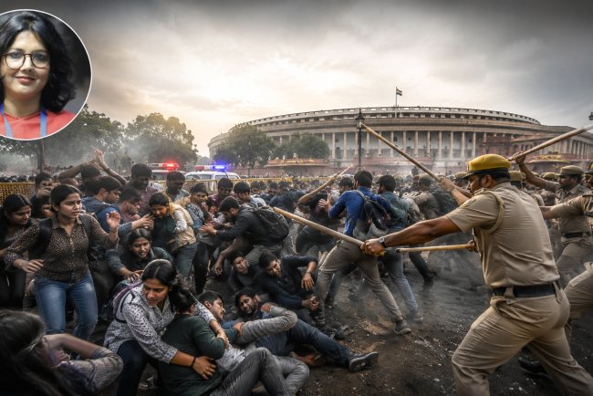 जंतर-मंतर से संसद तक छात्रों का गुस्सा: लाठीचार्ज, हिरासत और अस्पताल में सोनम वांगचुक... क्या लोकतंत्र में विरोध की आवाज दबाई जा रही है?