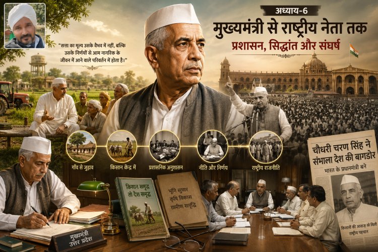 चौधरी चरण सिंह: मुख्यमंत्री से प्रधानमंत्री तक, प्रशासन, संघर्ष और आर्थिक दर्शन