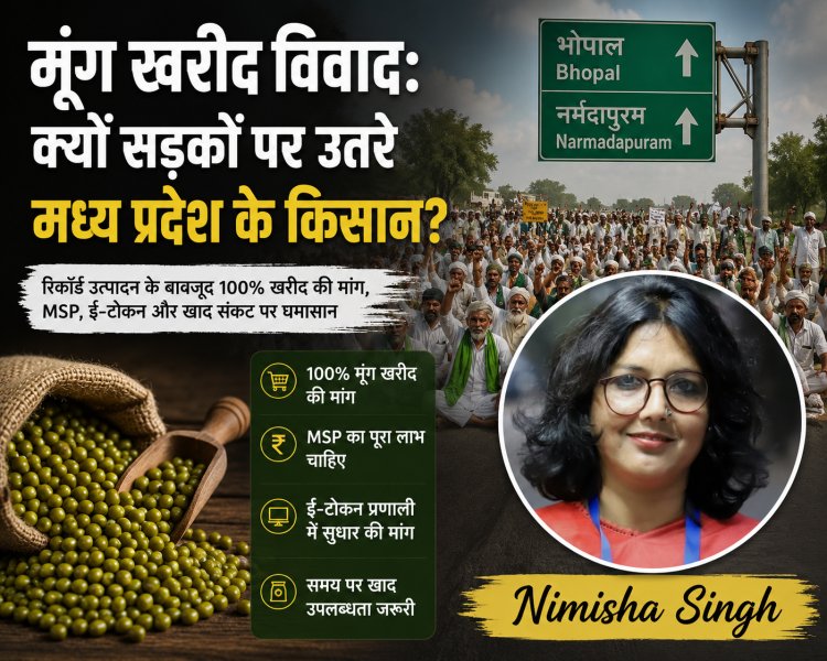 रिकॉर्ड उत्पादन, फिर भी सड़क पर किसान: मध्य प्रदेश के मूंग आंदोलन ने भारतीय कृषि व्यवस्था पर क्यों खड़े किए बड़े सवाल?