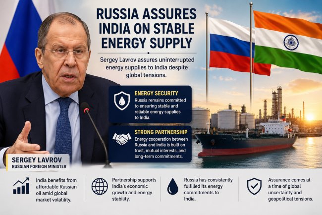 Russia Will Ensure India’s Energy Security Amid Global Crisis: Sergey Lavrov