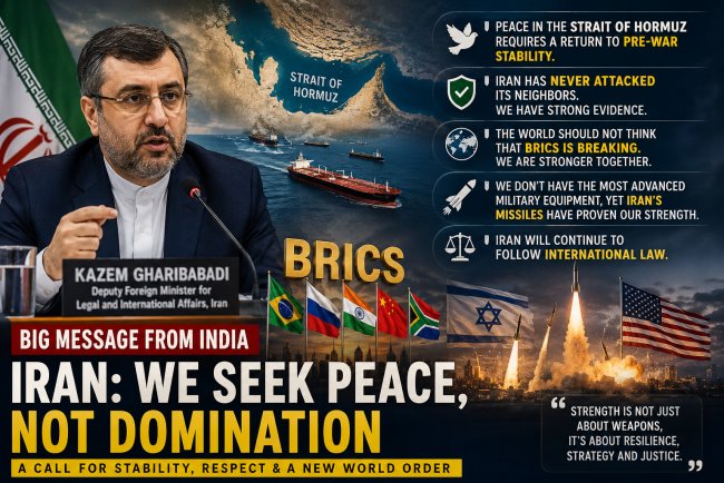 Iran’s Big Message From India: “Peace Needs Justice, Not More War”