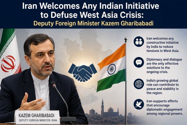 Iran Backs India’s Diplomatic Role in West Asia Crisis