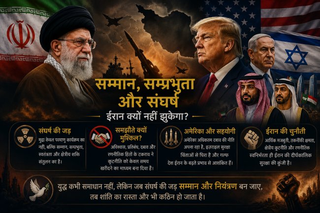 अमेरिका समझौता नहीं करेगा, युद्ध का कारण परमाणु है ही नही, नियंत्रण की लड़ाई है