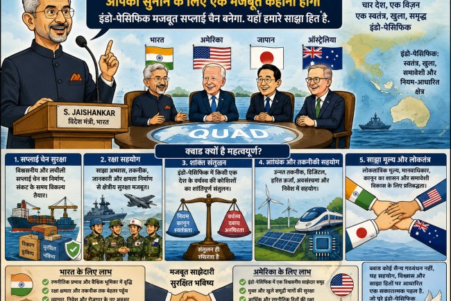 क्वाड सम्मेलन को लेकर जयशंकर का उत्साह: भारत और अमेरिका के लिए क्यों महत्वपूर्ण है क्वाड