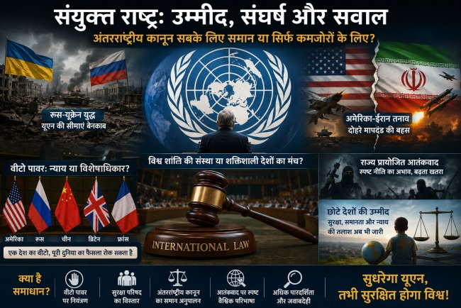 क्या संयुक्त राष्ट्र अमेरिका के सामने बेबस है? अंतरराष्ट्रीय कानून, दोहरे मापदंड और छोटे देशों की टूटी उम्मीदें