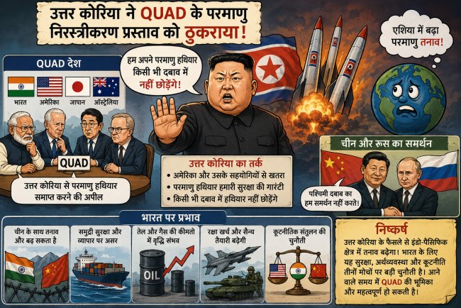 Kim Jong-un का बड़ा ऐलान: परमाणु हथियार नहीं छोड़ेंगे, QUAD में मची हलचल