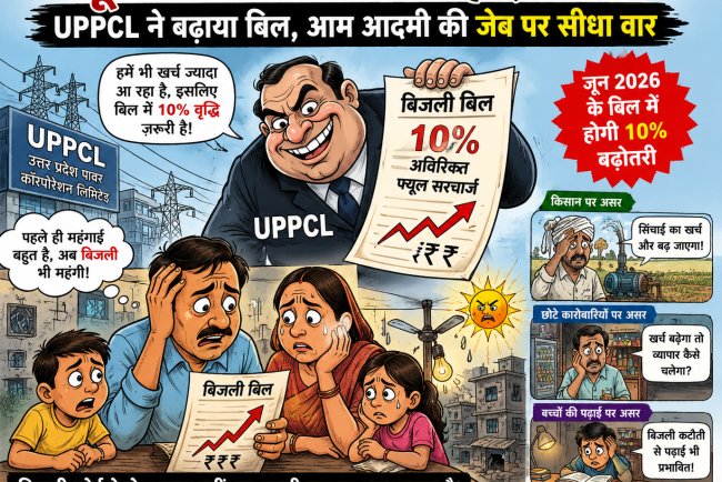 जून में बिजली का महाझटका! UPPCL ने बढ़ाया बिल, आम आदमी की जेब पर सीधा वार