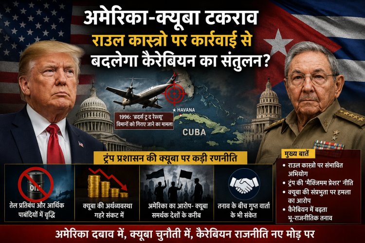 अमेरिका–क्यूबा टकराव का नया दौर: क्या राउल कास्त्रो पर कार्रवाई से बदल जाएगा कैरेबियन का राजनीतिक संतुलन?