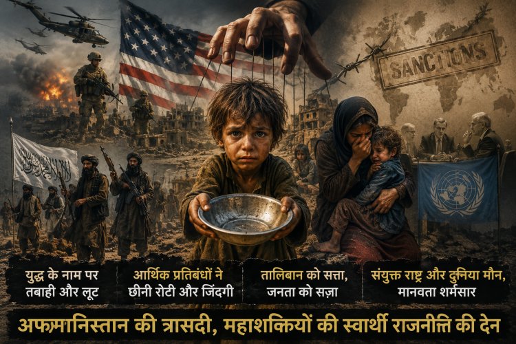 राजनीति ने की इंसानियत की हत्या, अफगानिस्तान की भूख पर दुनिया मौन