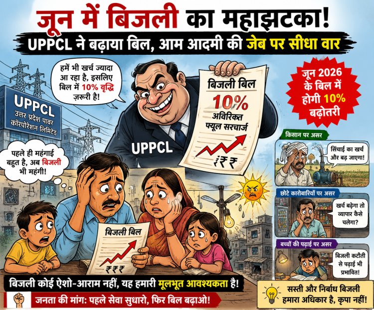 जून में बिजली का महाझटका! UPPCL ने बढ़ाया बिल, आम आदमी की जेब पर सीधा वार