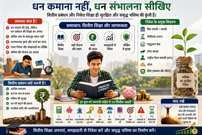 "धन कमाने के साथ-साथ, धन संभालना सीखिए: क्यों जरूरी है वित्तीय शिक्षा?"