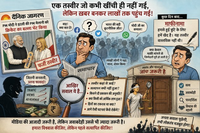दैनिक जागरण की फर्जी तस्वीर पर 10 सवाल: माफीनामा काफी नहीं, जांच जरूरी है