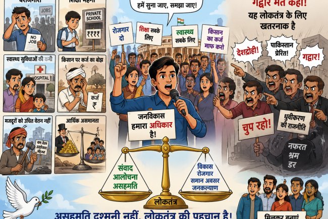 "सवाल पूछने वालों को गद्दार बताने का फैशन देश को कहाँ ले जाएगा?"