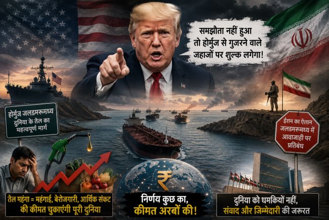 ट्रंप की सनक की कीमत क्या पूरी दुनिया चुकाएगी? होर्मुज, अमेरिका और वैश्विक वर्चस्व की राजनीति