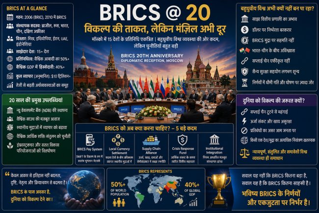 BRICS @ 20: क्या दुनिया को बहुध्रुवीय व्यवस्था देने में विफल हो रहा है BRICS?