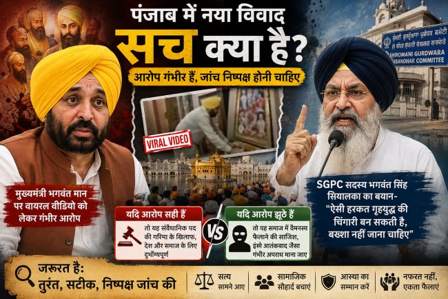 सच या साजिश? भगवंत मान विवाद, देश तकलीफ में है, दोनों सूरत में यह समाज द्रोह है, देश द्रोह है, शांति द्रोह है, शर्मनाक और खतरनाक है