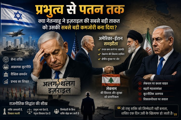 "प्रभुत्व से पतन तक: क्या नेतन्याहू ने इज़राइल की सबसे बड़ी ताकत को उसकी सबसे बड़ी कमजोरी बना दिया?"