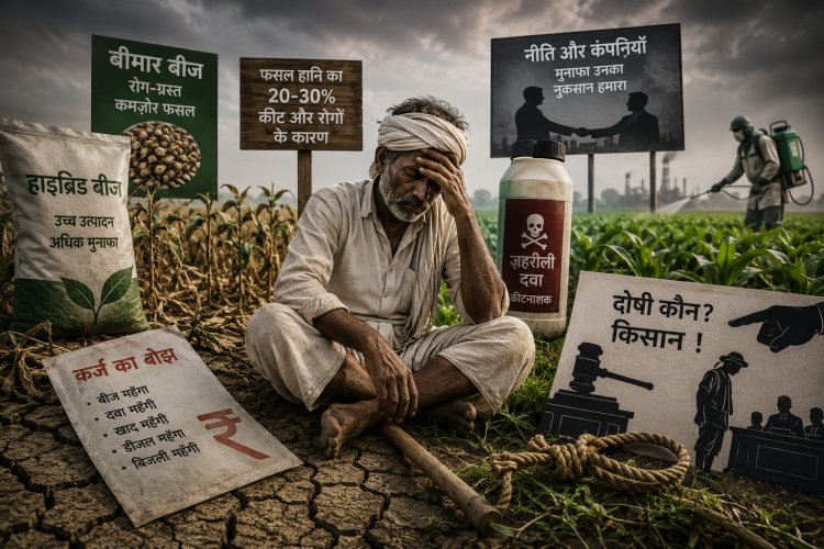 बीज से ज़हर तक: कैसे बढ़ी किसान की निर्भरता,किसान नहीं, व्यवस्था दोषी है