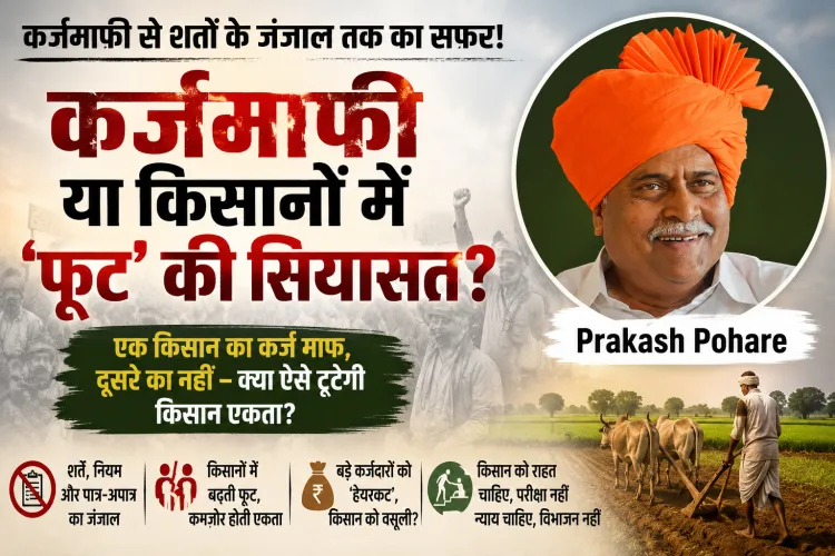 कर्जमाफी या किसान बांटने की सियासत? शर्तों के जाल पर बड़ा सवाल