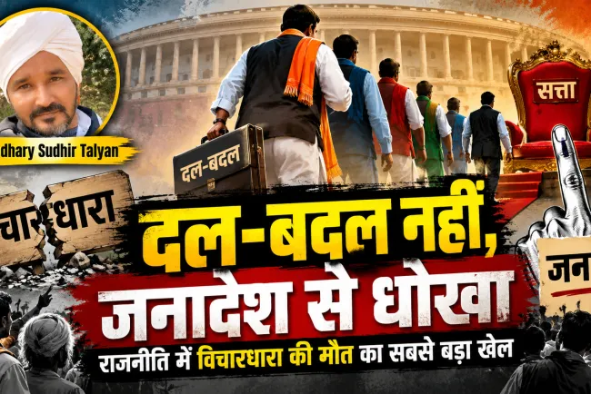 “दल-बदल नहीं, जनादेश से धोखा: राजनीति में विचारधारा की मौत का सबसे बड़ा खेल”