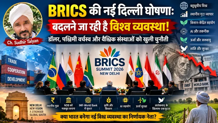 BRICS की नई दिल्ली घोषणा: बदलने जा रही है विश्व व्यवस्था! डॉलर, पश्चिमी वर्चस्व और वैश्विक संस्थाओं को खुली चुनौती