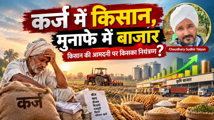कर्ज में किसान और मुनाफे में कृषि बाजार: किसान की आमदनी पर नियंत्रण का अर्थशास्त्र