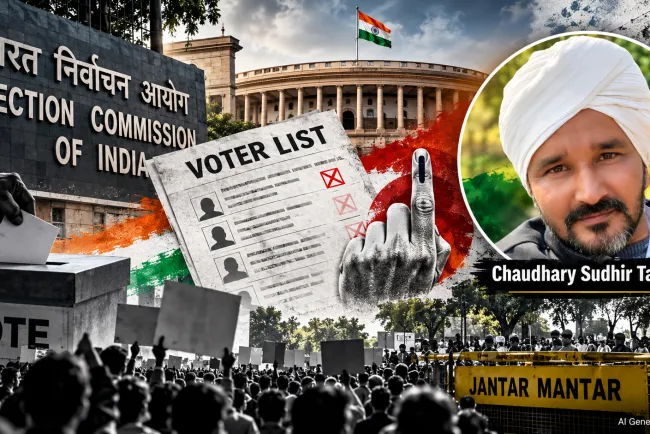 चुनाव आयोग कठघरे में: Rahul Gandhi सड़क पर, Neha Bora हिरासत में और Justice Bhuyan की संवैधानिक चेतावनी