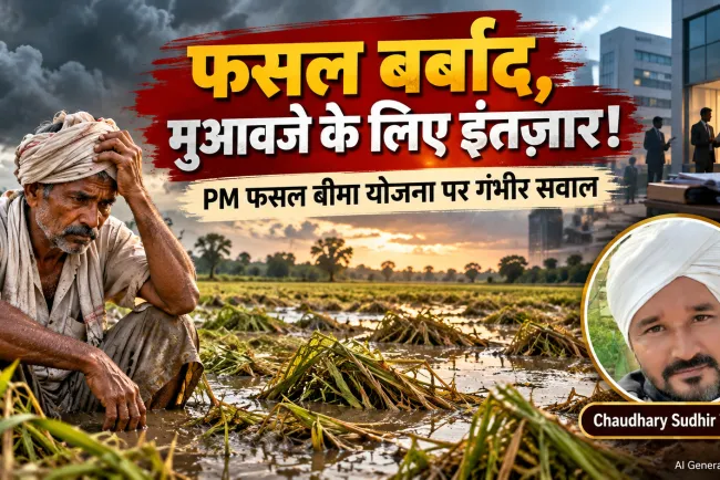 किसान की फसल बर्बाद, बीमा कंपनियों की मौज! सरकार और बीमा कंपनी की जवाबदेही शून्य
