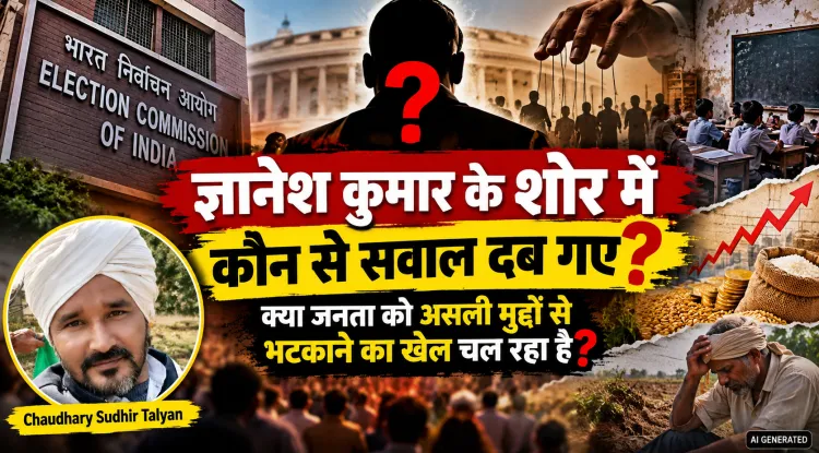 “ज्ञानेश कुमार के शोर में कौन से सवाल दब गए? क्या जनता को असली मुद्दों से भटकाने का खेल चल रहा है?