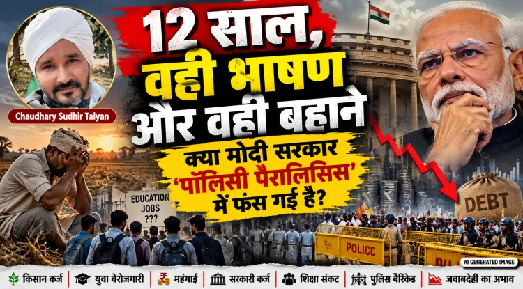 “12 साल, वही भाषण और वही बहाने: क्या मोदी सरकार ‘पॉलिसी पैरालिसिस’ में फंस गई है?”