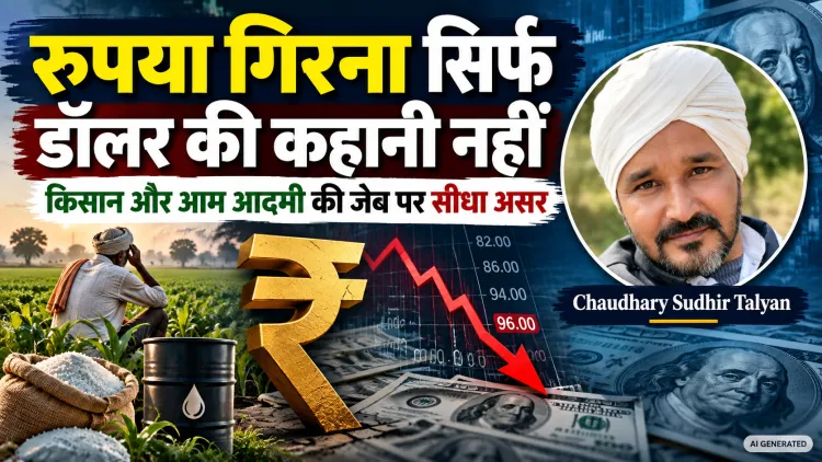 रुपया गिरना सिर्फ डॉलर की कहानी नहीं, किसान और आम आदमी की जेब पर सीधा वार है