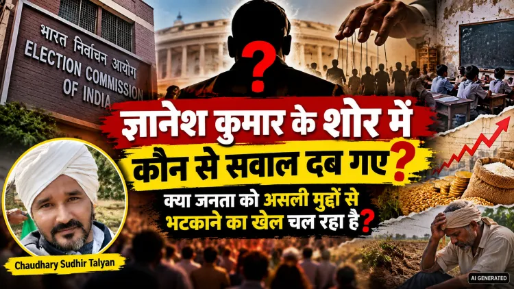 “ज्ञानेश कुमार के शोर में कौन से सवाल दब गए? क्या जनता को असली मुद्दों से भटकाने का खेल चल रहा है?