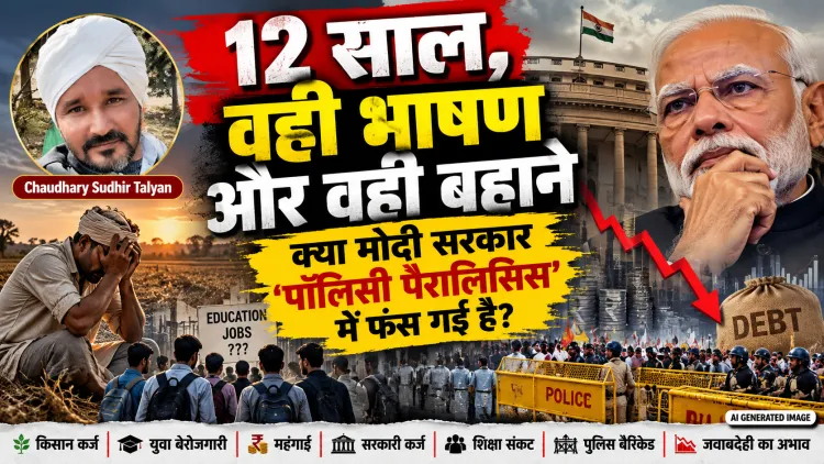 “12 साल, वही भाषण और वही बहाने: क्या मोदी सरकार ‘पॉलिसी पैरालिसिस’ में फंस गई है?”